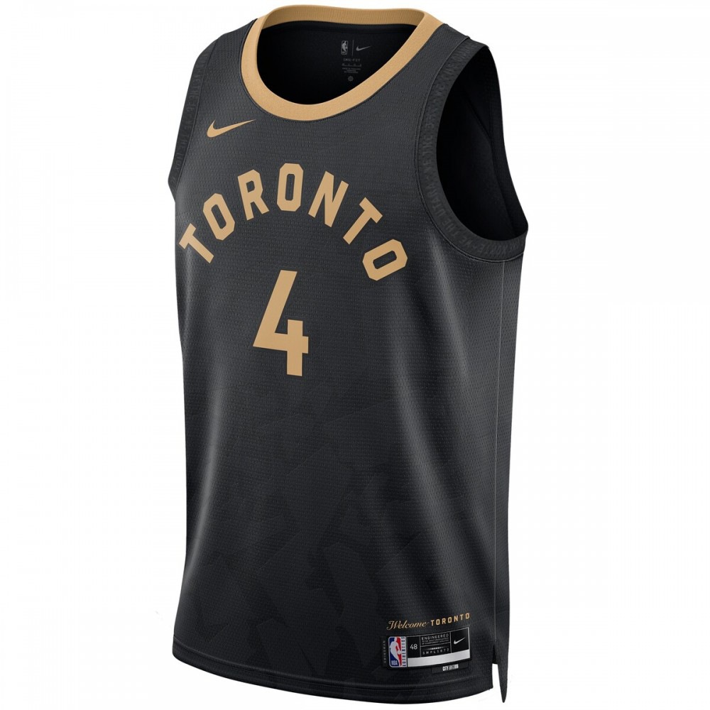 Scottie Barnes Toronto Raptors Unisex 2022/23 Swingman Jersey - City Edition - Black-Pro Kit Vault | Brand New 26/27 Sports Jerseys